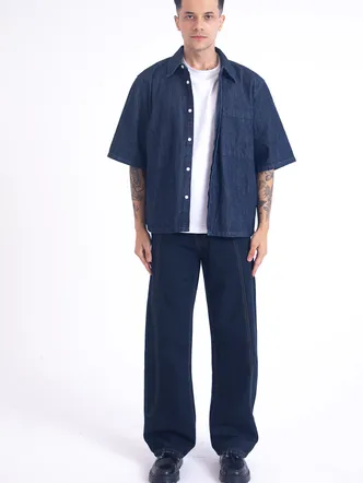 Deep Indigo Men's Relaxed Fit Denim Jeans
