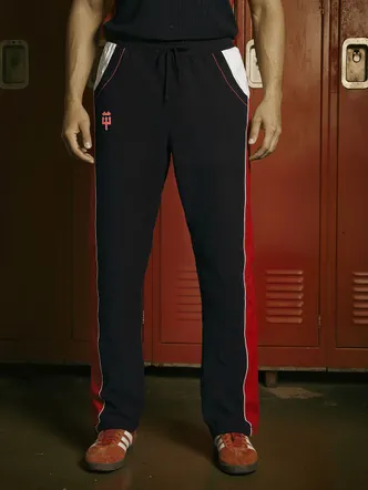 Men's Colorblocked Joggers - Black, Red, White
