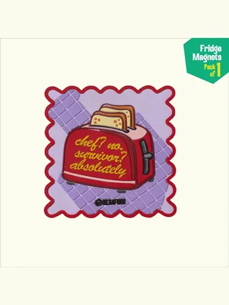 Lavender Pop Art PVC Fridge Magnet