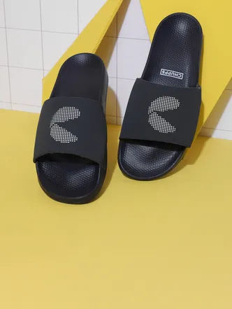 Men's Navy Blue Eco-Friendly Casual Sliders