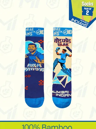 Mumbai Indians Royal Blue Eco-Friendly Unisex Socks