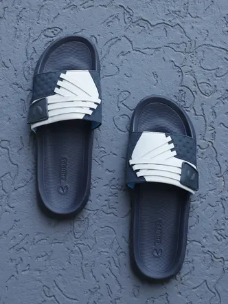 Men's Navy EVA Slip-On Foam Cushion Sliders