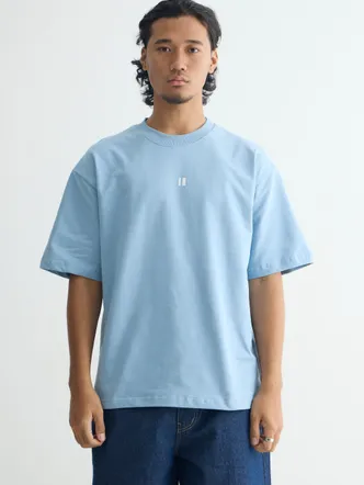 Unisex Light Sky Blue Cotton Crew Neck T-Shirt
