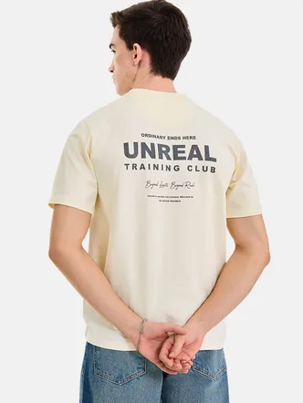 Men's Off White Graphic Print T-Shirt