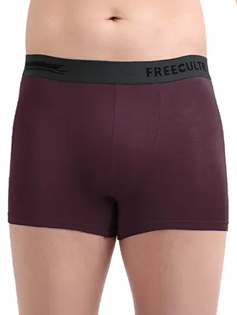 Men's Modal Boxer Briefs - Deep Maroon