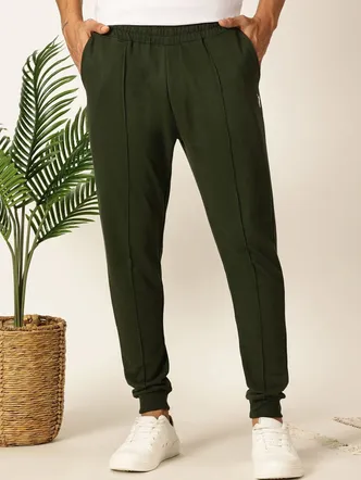 Men's Forest Green Slim Fit Joggers