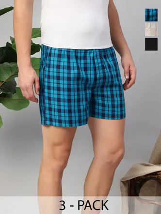Men's Classic Cotton Boxer Briefs - 3 Pack