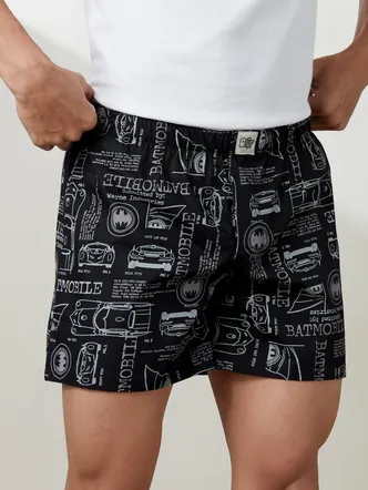 Black Batman Boxer Briefs Men's Lounge Daily Wear