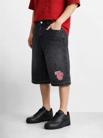 Charcoal Black Tom & Jerry Bermuda Shorts Casual