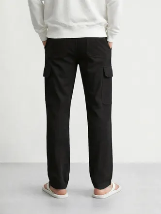 Charcoal Black Men's Joggers Casual Daily Wear