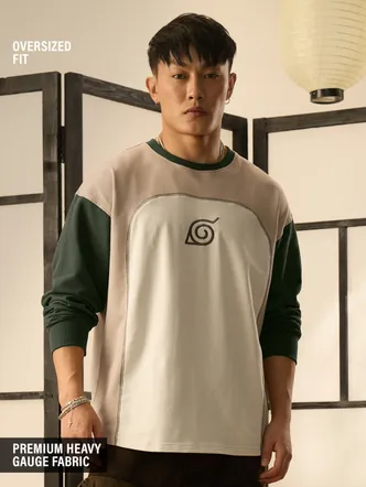 Naruto Symbol of Konoha Men's Oversized T-Shirt