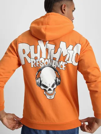 Men's Jaffa Orange Graphic Back Hoodie